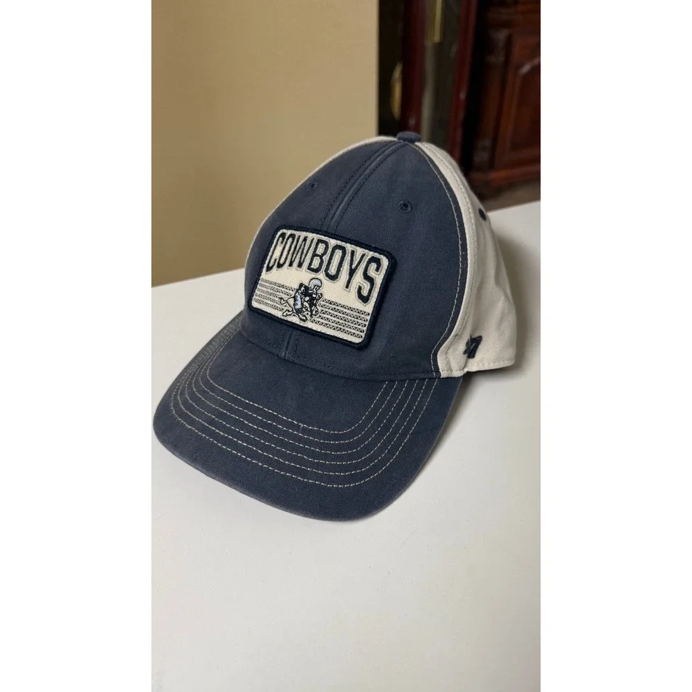 Men's Dallas Cowboys '47 Navy/Natural Shaw MVP Adjustable‎ Hat one size